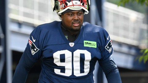 New England Patriots defensive tackle Christian Barmore