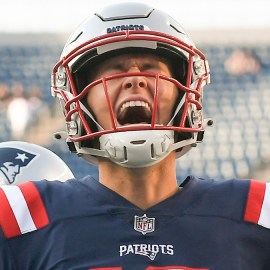 New England Patriots quarterback Mac Jones