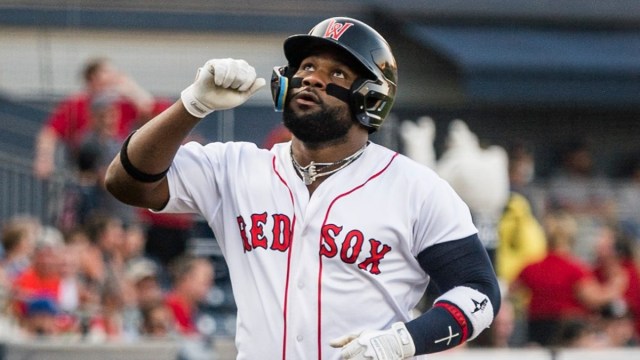 Boston Red Sox outfielder Abraham Almonte