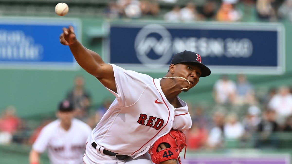 Red Sox rookie pitcher Brayan Bello picked up his first career win at the m...
