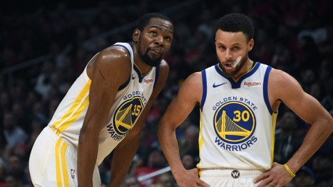Brooklyn Nets forward Kevin Durant, Golden State Warriors guard Stephen Curry