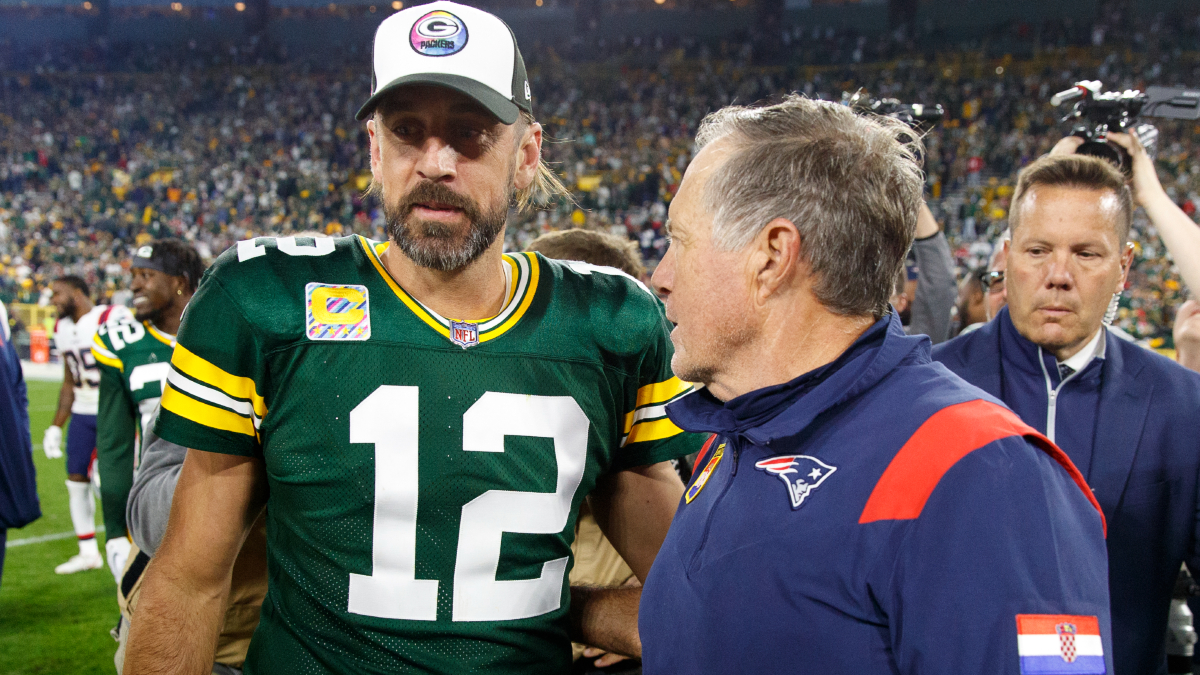 End the Streak!' Injured Aaron Rodgers Advises New York Jets vs. Bill  Belichick's Patriots - Sports Illustrated New England Patriots News,  Analysis and More