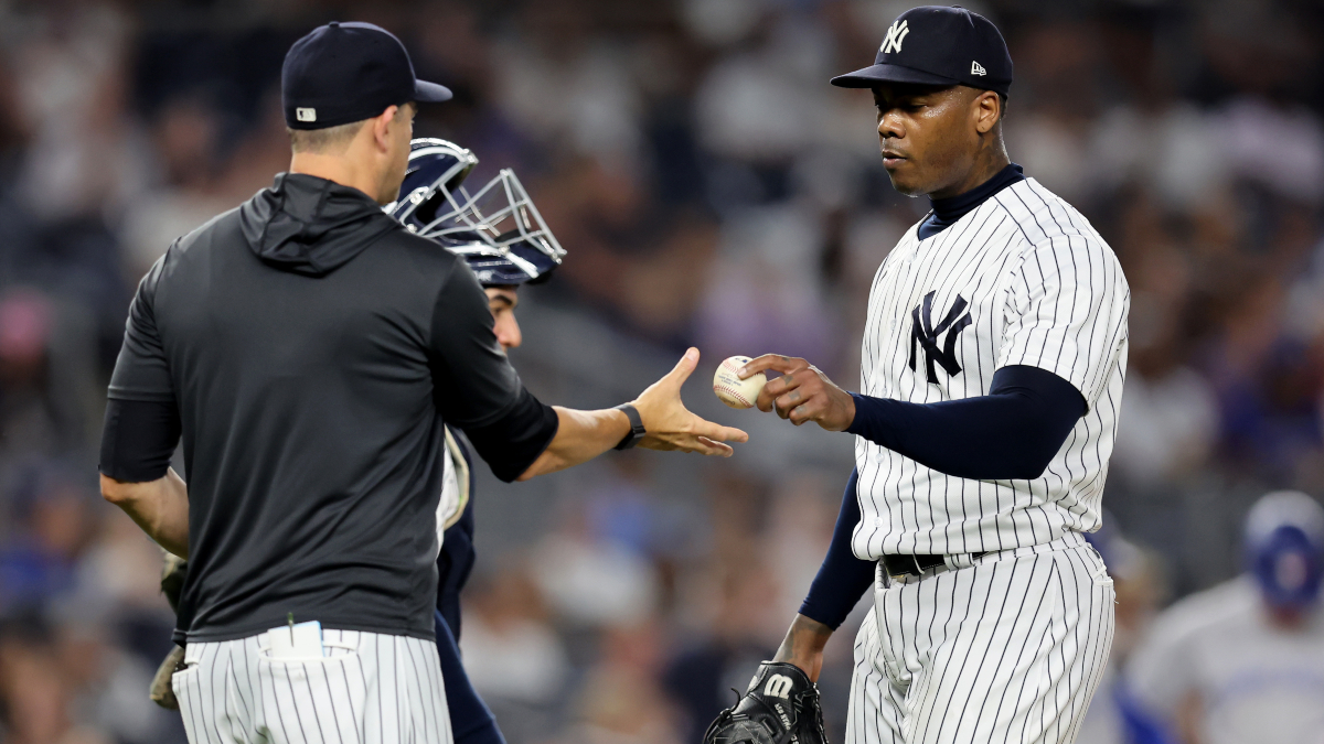 Yankees' Aroldis Chapman left off ALDS roster, fined by team after