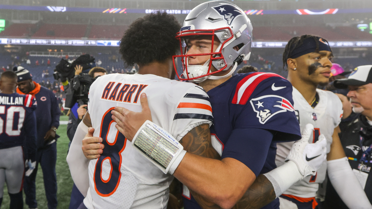 WATCH: Bears' post-game locker room celebration after win vs. Patriots