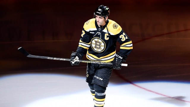 Boston Bruins captain Patrice Bergeron