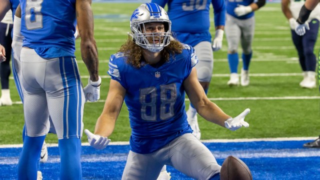 Detroit Lions tight end T.J. Hockenson