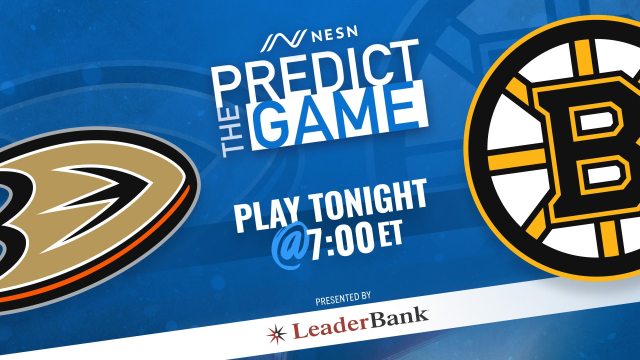 Predict The Game Boston Bruins vs. Anaheim Ducks