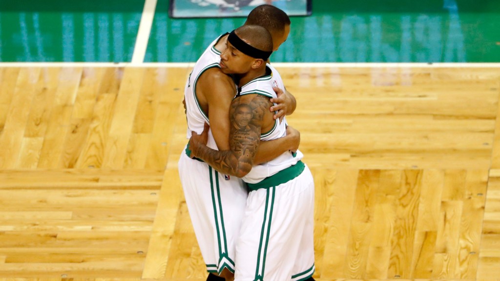 Boston Celtics guard Isaiah Thomas, guard Avery Bradley