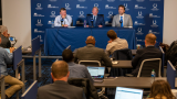 Indianapolis Colts owner Jim Irsay and interim head coach Jeff Saturday