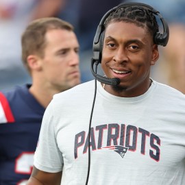 New England Patriots defensive coordinator DeMarcus Covington