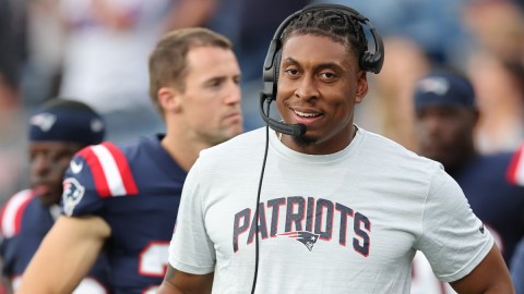 New England Patriots defensive coordinator DeMarcus Covington