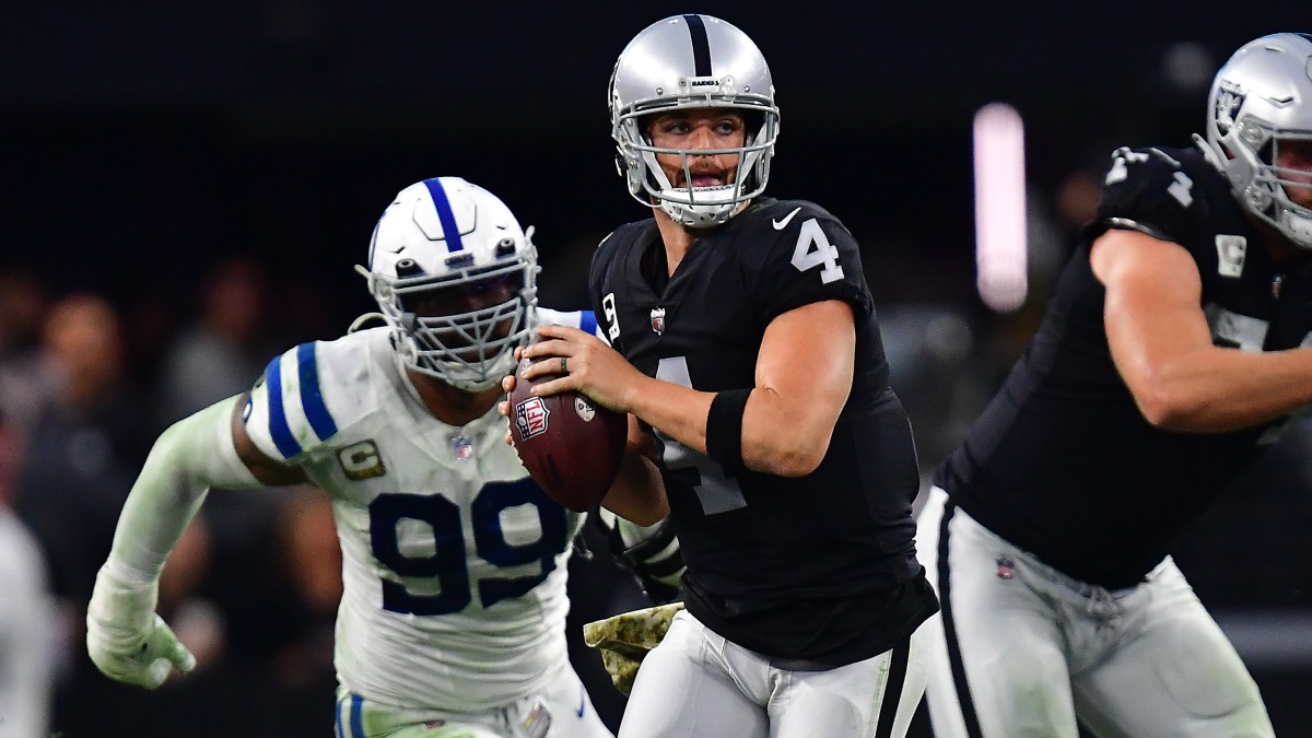 VIDEO: Derek Carr Fights Back Tears After Loss to Colts