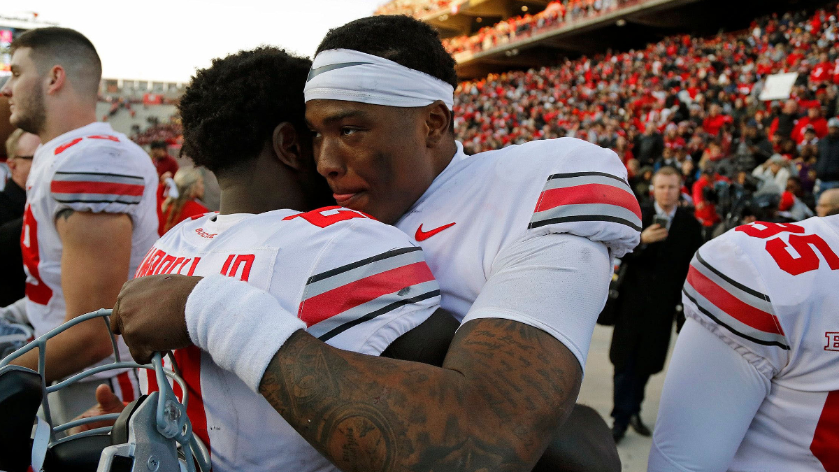 Parris Campbell pays tribute to Ohio State teammate Dwayne Haskins before  MNF