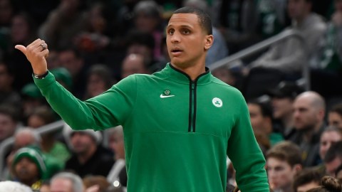 Boston Celtics interim head coach Joe Mazzulla