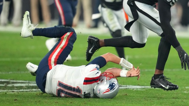 New England Patriots quarterback Mac Jones