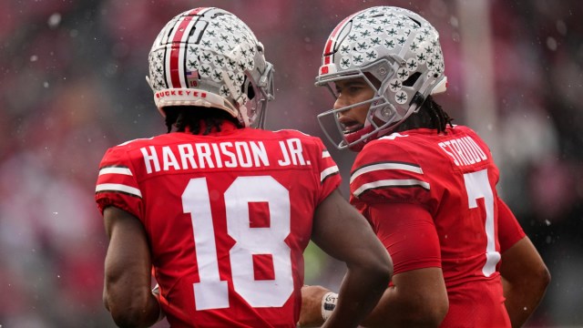 Ohio State quarterback C.J. Stroud and wide receiver Marvin Harrison