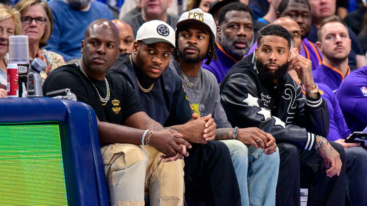 Cowboys stars, Odell Beckham Jr. attend Mavs' game; Jerry Jones 'not  confident' in signing without a workout