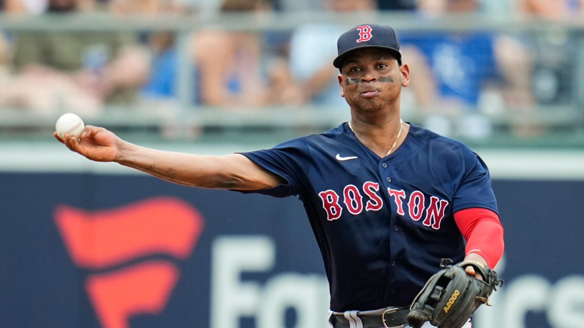 The Highland Mint | Rafael Devers Boston Red Sox Impact Jersey Frame