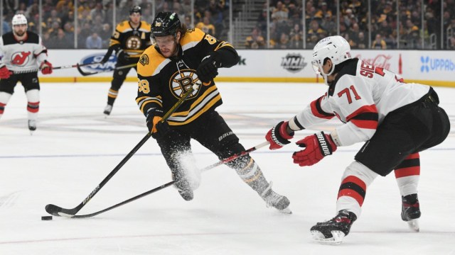 Boston Bruins forward David Pastrnak