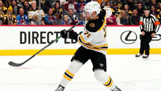 Boston Bruins left wings Taylor Hall