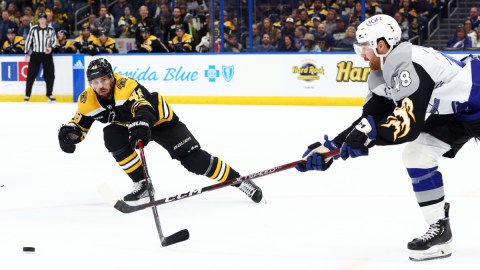 Boston Bruins forward David Krejci