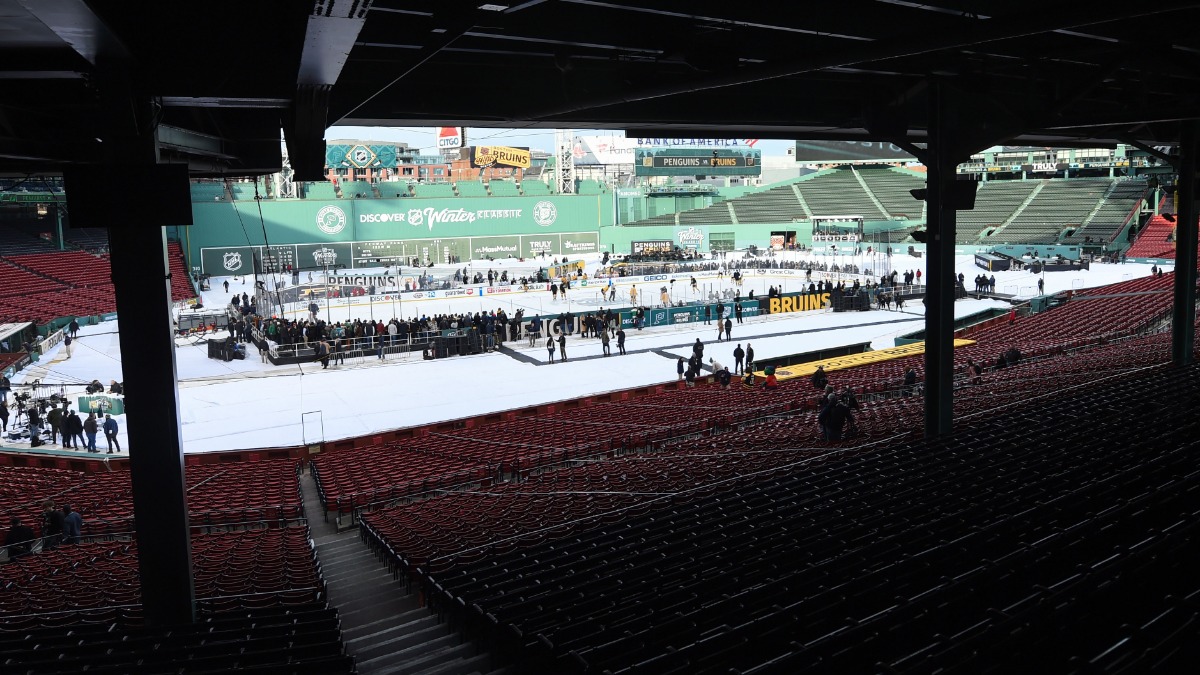 Preparations continue at Fenway Park ahead of 2023 Winter Classic -  PensBurgh