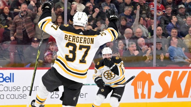 Boston Bruins center Patrice Bergeron