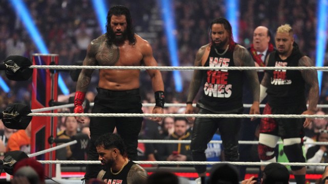 WWE superstars Roman Reigns, The Usos, Solo Sikoa