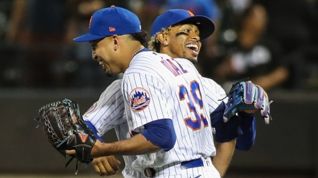 New York Mets shortstop Francisco Lindor and closer Edwin Díaz