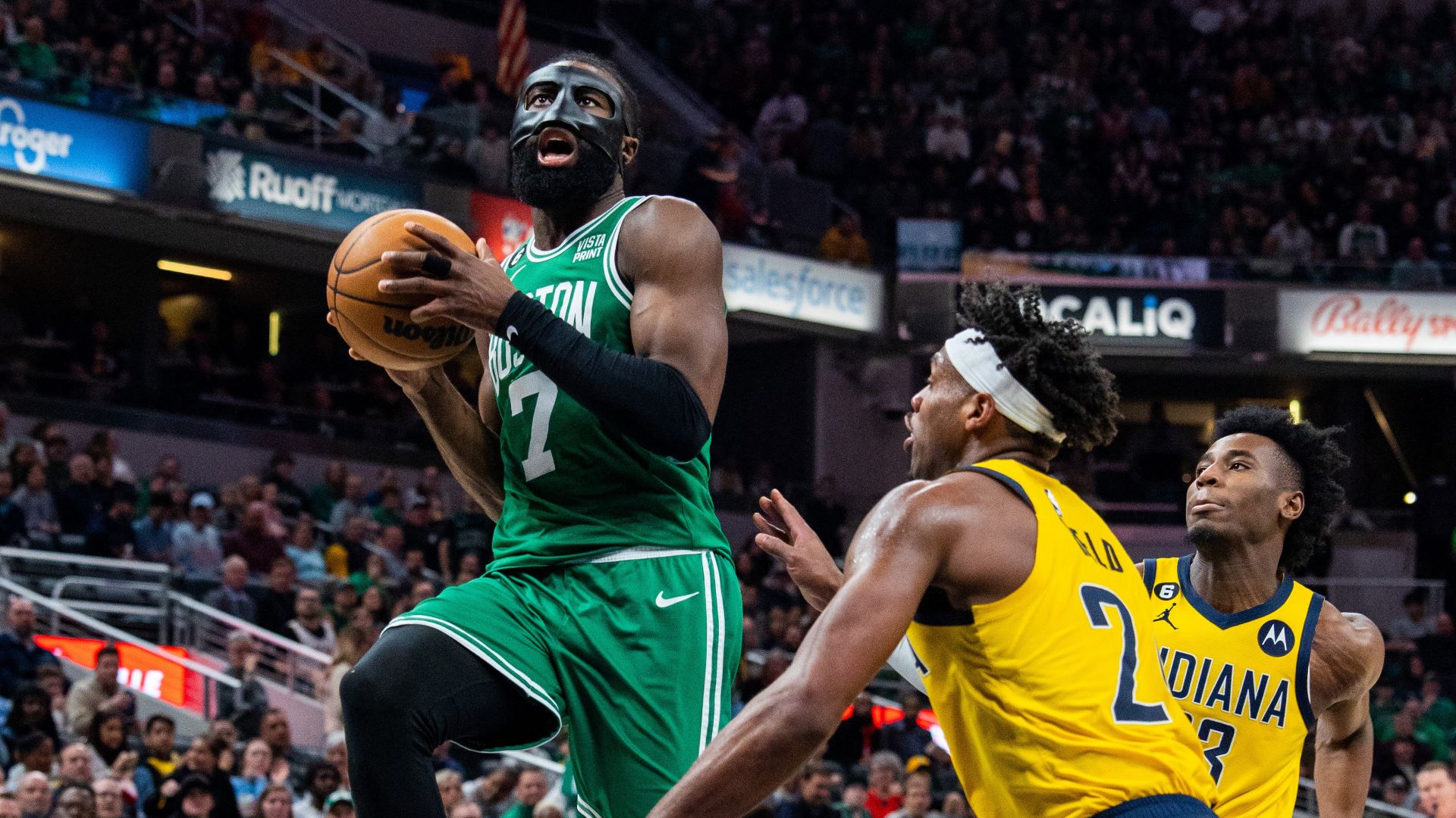 Celtics' Jaylen Brown Admits Face Mask Impacted Play Vs. Pacers