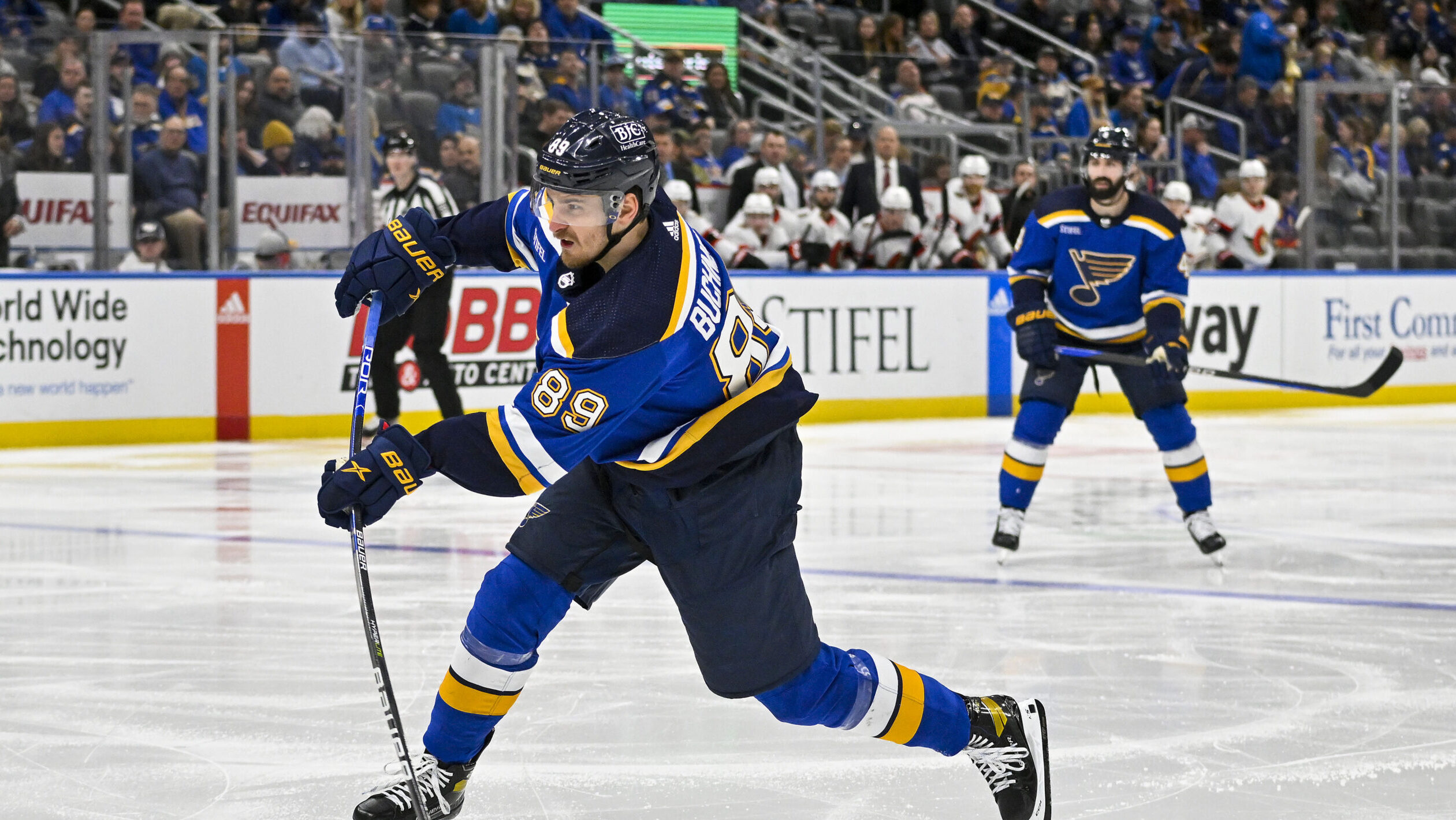 Blues Expect Pavel Buchnevich to Return on Thursday