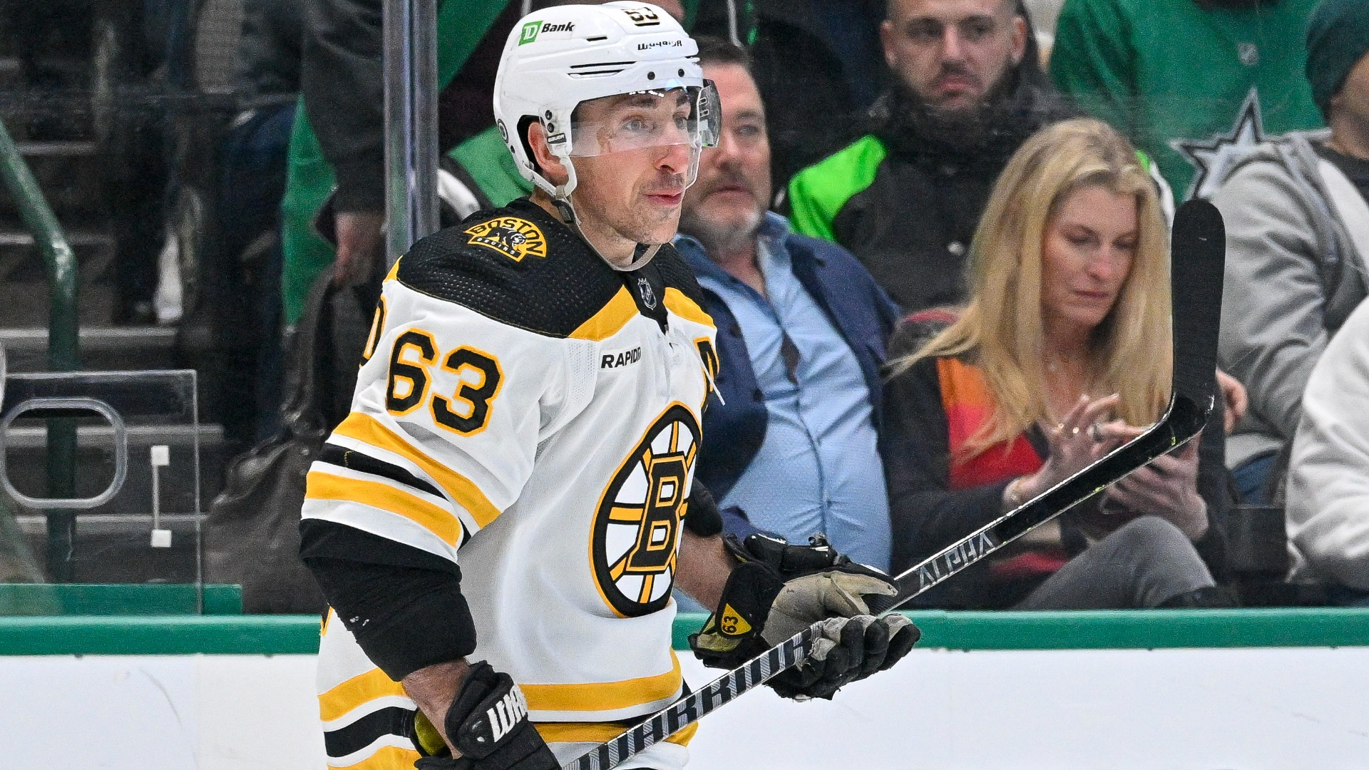 Brad Marchand Needed Stitches After Collision In Bruins-Oilers