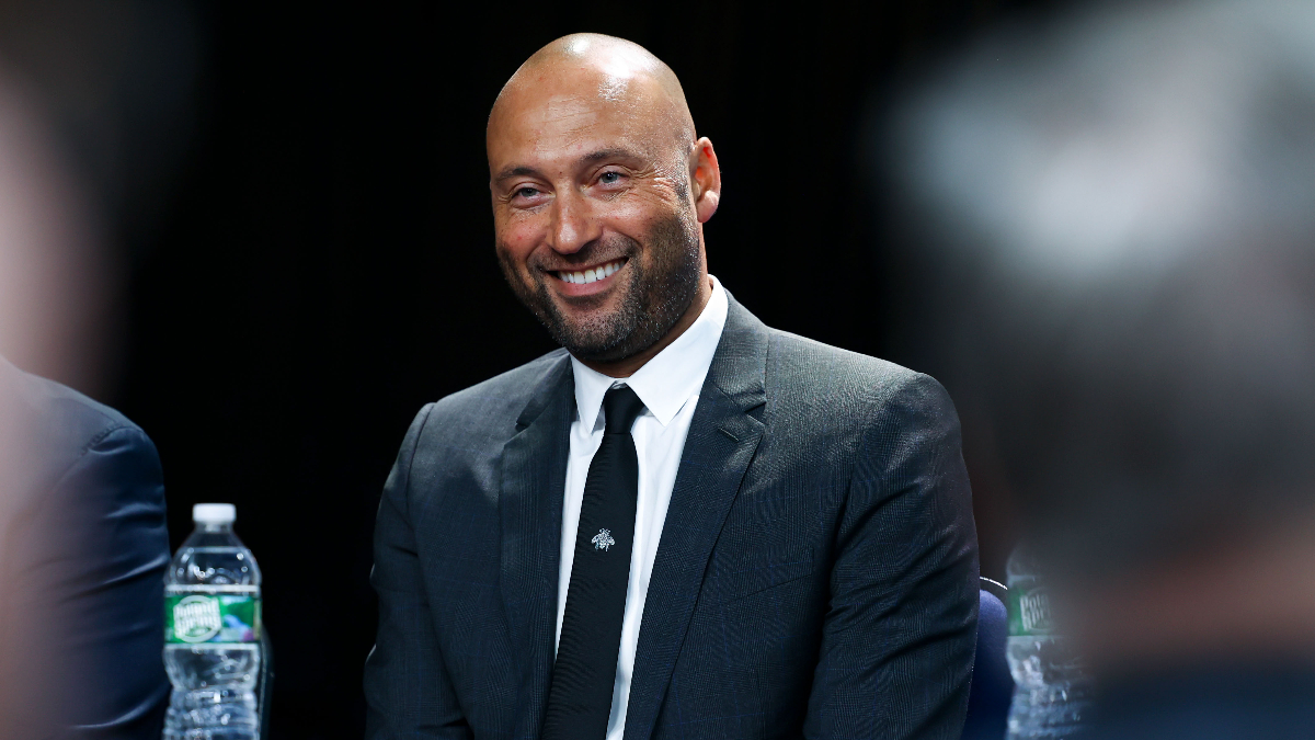 Derek Jeter gifted Red Sox jersey from David Ortiz