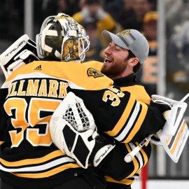 Red's gone. Red's gone': Bruins goalie Jeremy Swayman finds purpose in  tragedy - The Athletic