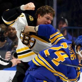 PHOTO: Sabres' new 'Turd Burger' jerseys make their debut