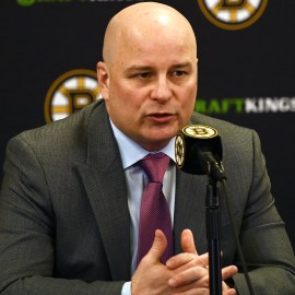 Boston Bruins head coach Jim Montgomery