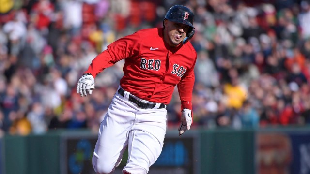 Boston Red Sox center fielder Adam Duvall