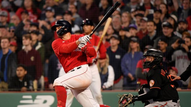 Boston Red Sox outfielder Adam Duvall