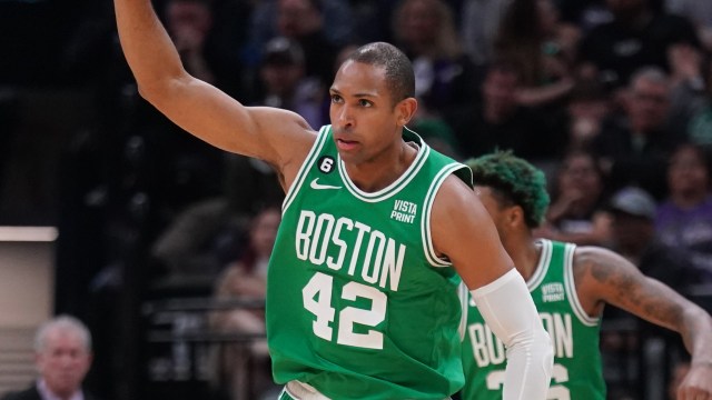 Boston Celtics forward Al Horford and Portland Trail Blazers forward Nassir Little