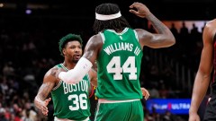 Boston Celtics guard Marcus Smart and center Robert Williams III