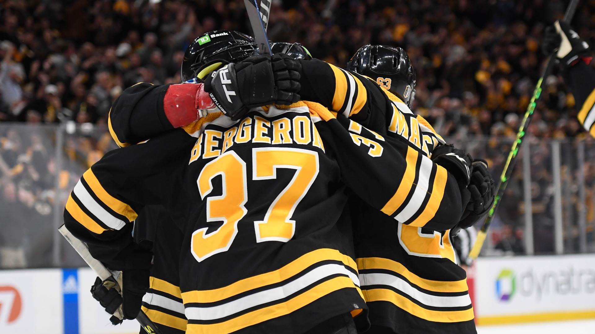 Boston's Patrice Bergeron gets back on the ice