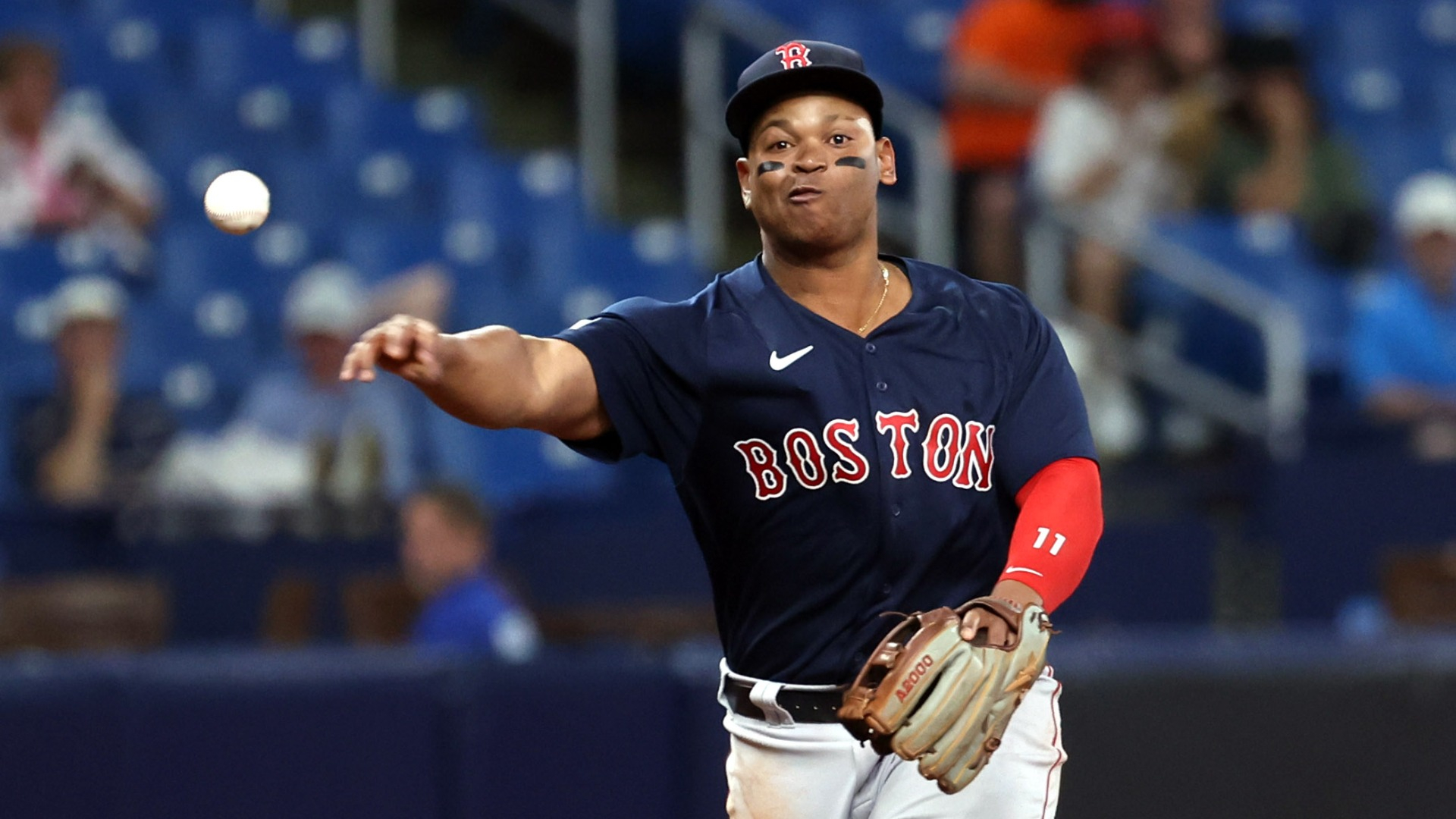 Red Sox third base prospect Rafael Devers on a fast track