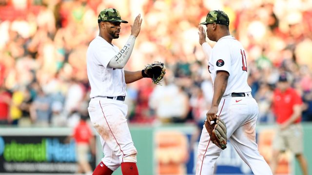 Boston Red Sox third baseman Rafael Devers and San Diego Padres shortstop Xander Boagerts