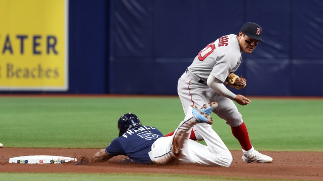 Boston Red Sox infielder Yu Chang