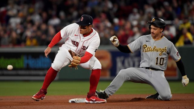 Boston Red Sox infielder Yu Chang and Pittsburgh Pirates outfielder Bryan Reynolds