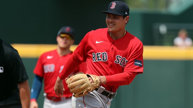 Boston Red Sox second baseman Yu Chang