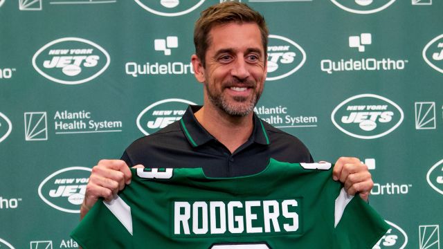 New York Jets quarterback Aaron Rodgers