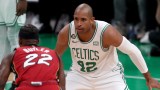 Boston Celtics center Al Horford and Miami Heat forward Jimmy Butler
