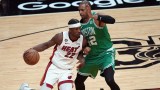 Miami Heat forward Jimmy Butler and Boston Celtics center Al Horford