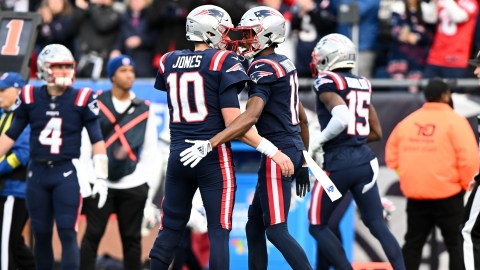 New England Patriots teammates Tyquan Thornton and Mac Jones